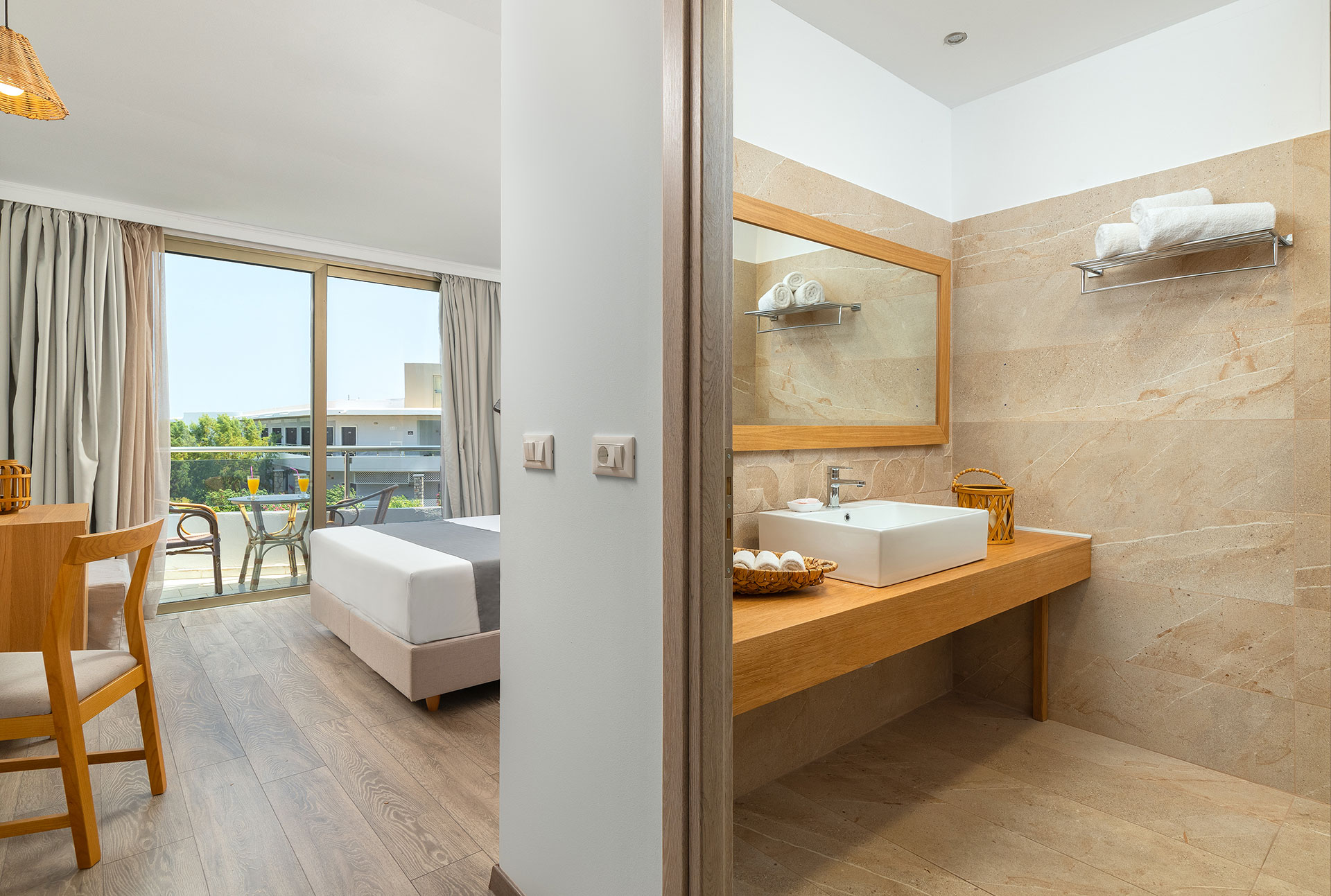 Paralos Lifestyle Rodos Hotel Room Bathroom