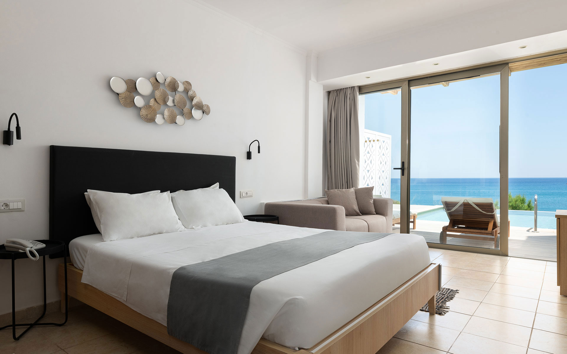 Paralos Lifestyle Rodos Hotel Double Deluxe Swim Up Front Sea View 1