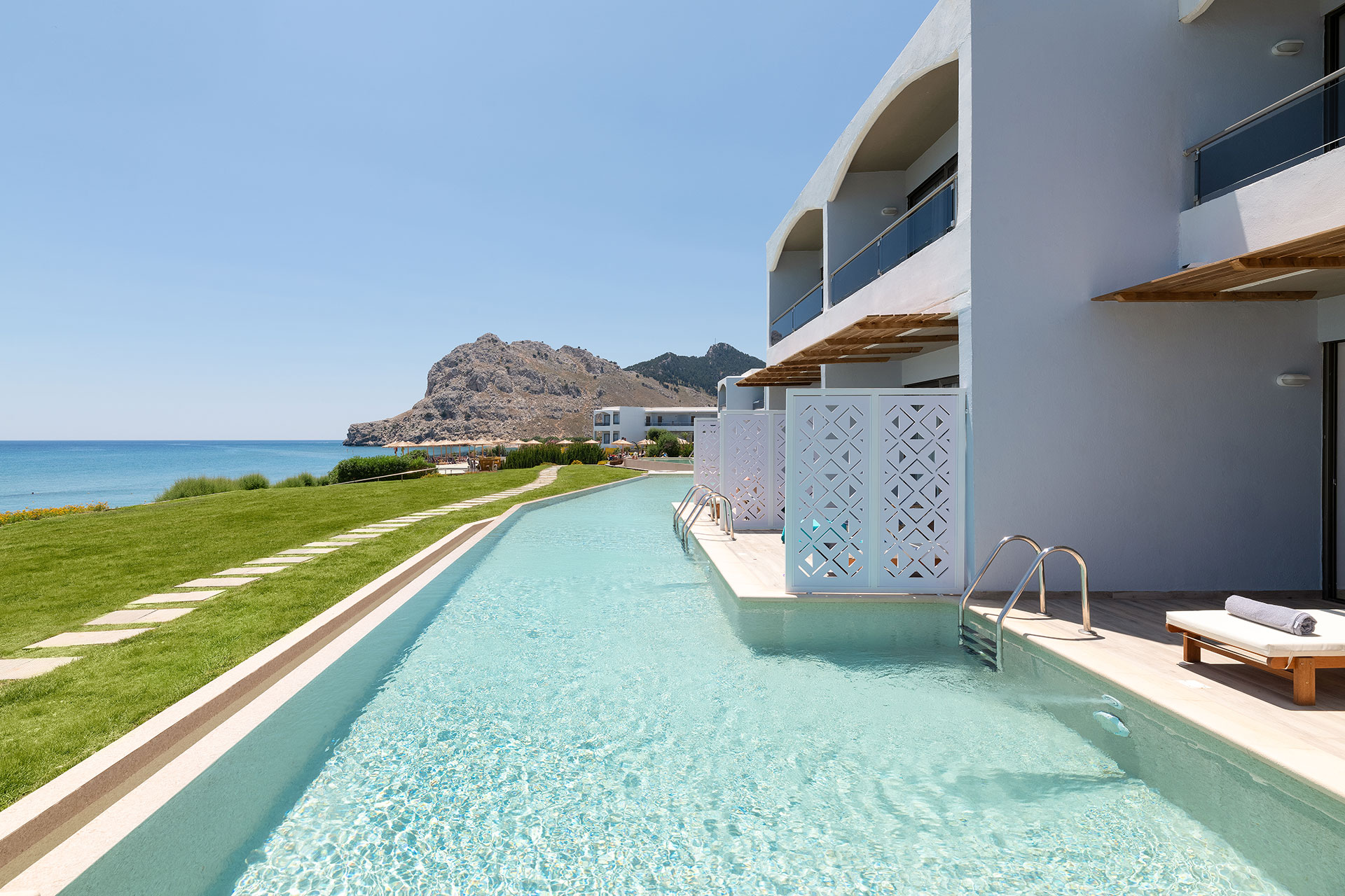 Paralos Lifestyle Rodos Hotel Double Deluxe Swim Up Front Sea View 4
